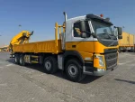 2019 VOLVO FM450 8X4 TWIN-STEER WHEEL WITH 2023 XCMG SQZ350 - 35TONS KNUCKLE BOOM FLATBED TRUCK WITH CRANE - Image 2