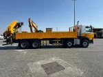 2019 VOLVO FM450 8X4 TWIN-STEER WHEEL WITH 2023 XCMG SQZ350 - 35TONS KNUCKLE BOOM FLATBED TRUCK WITH CRANE